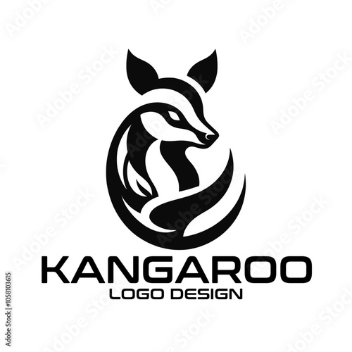 Kangaroo Vector Logo Design photo