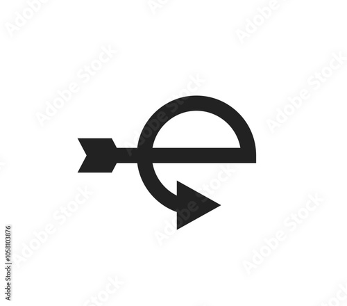 Logo letter A arrow line stroke with blank background Free Download Logo letter A arrow line stroke with blank background - GFXLoad