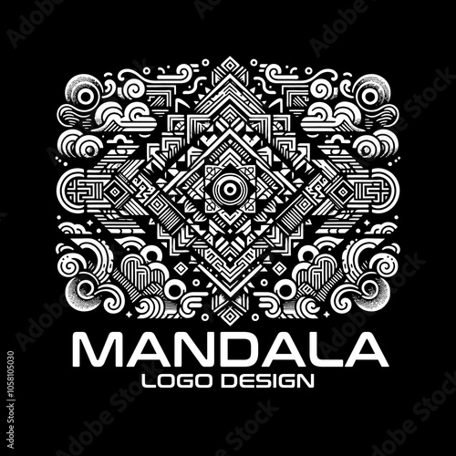 Mandala Vector Logo Design photo