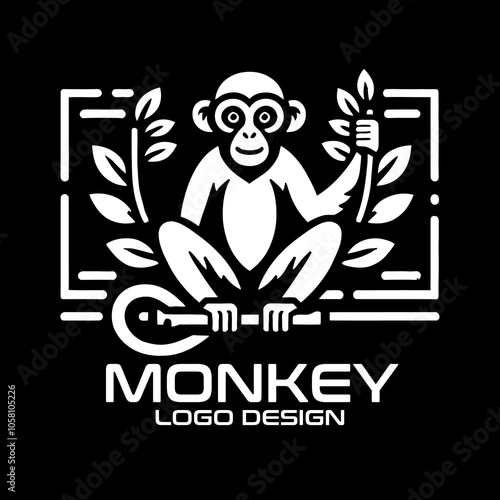 Monkey Vector Logo Design photo