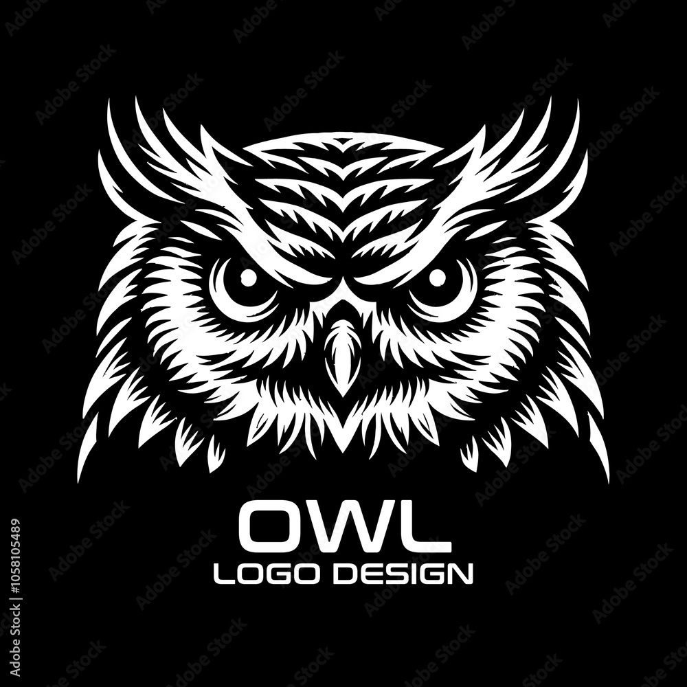 Owl Vector Logo Design Owl Vector Logo Design