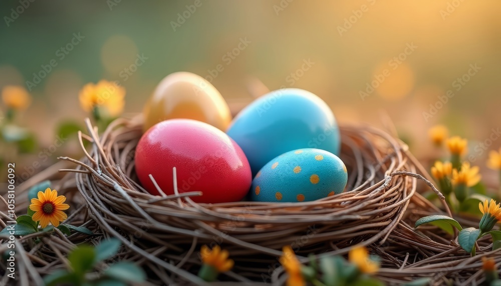 Easter joy in a nest of nature Easter joy in a nest of nature