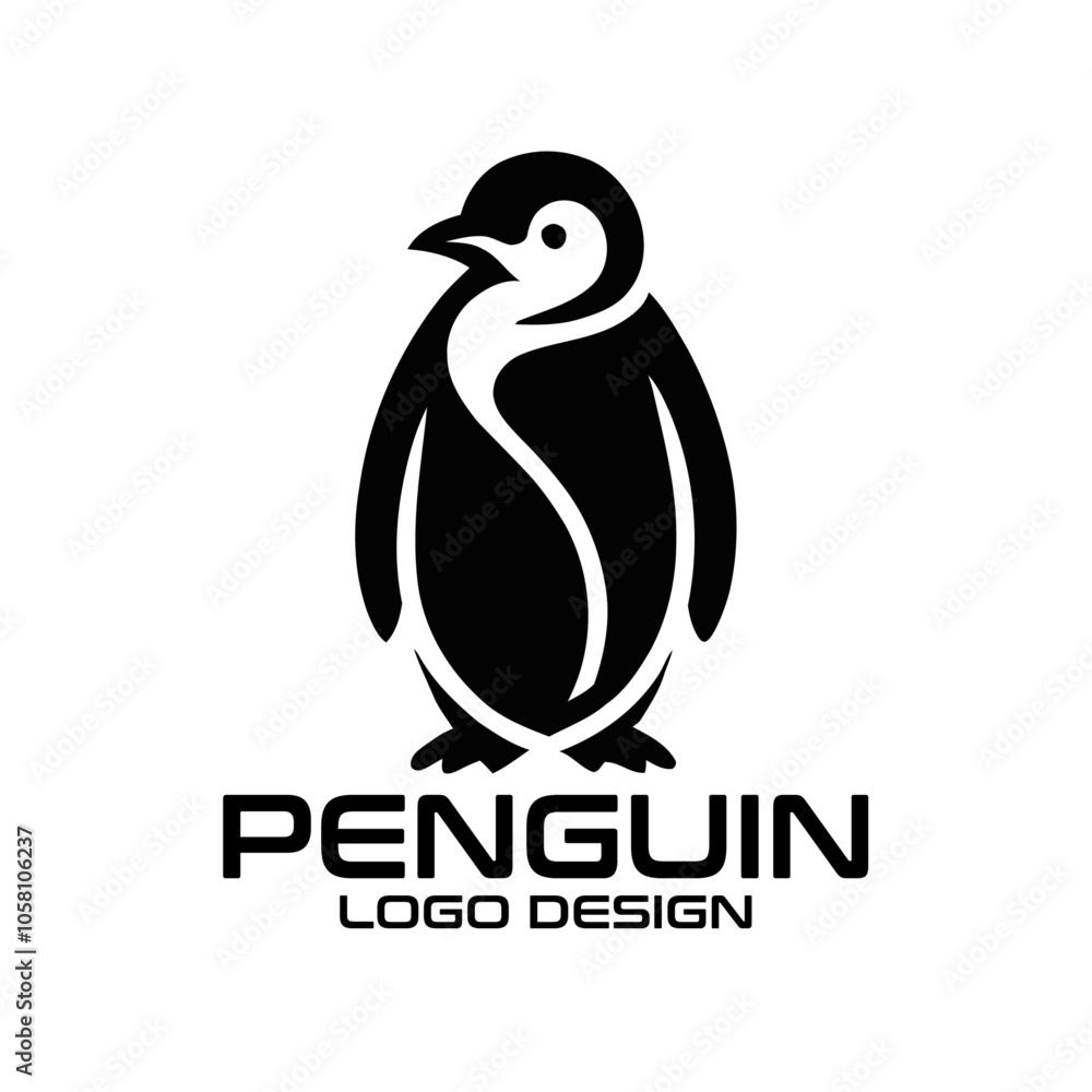 Penguin Vector Logo Design Penguin Vector Logo Design