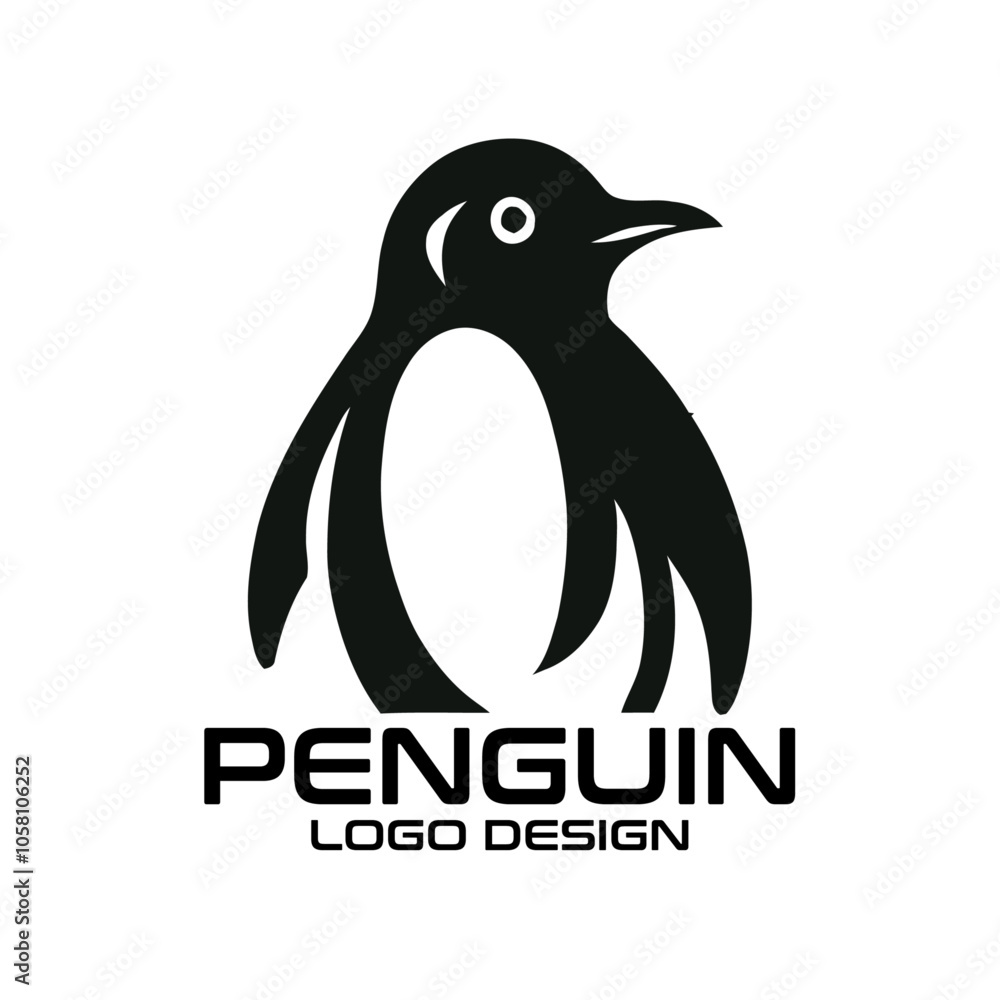Obraz premium Penguin Vector Logo Design