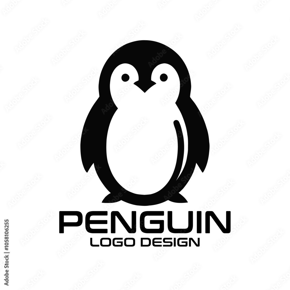 Obraz premium Penguin Vector Logo Design