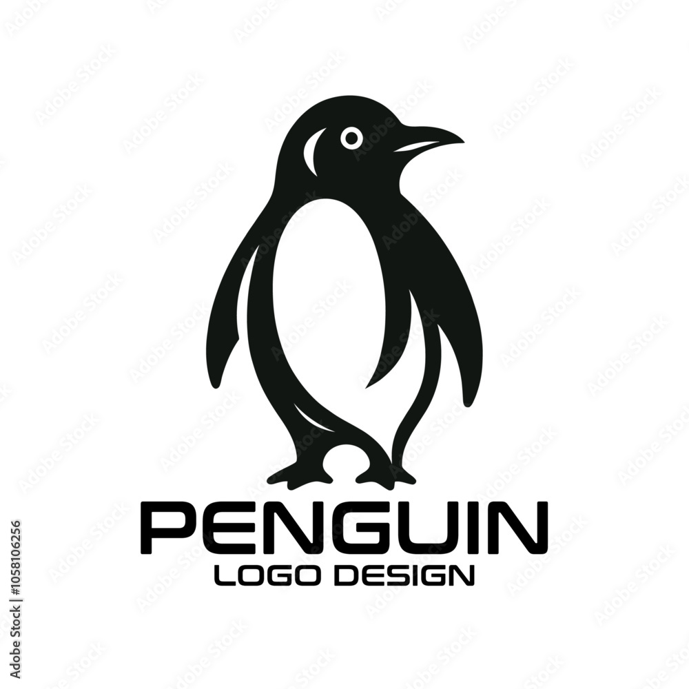 Obraz premium Penguin Vector Logo Design
