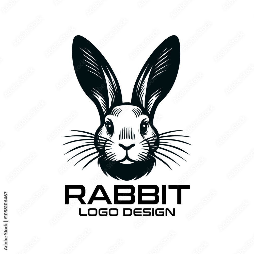 Rabbit Vector Logo Design Rabbit Vector Logo Design
