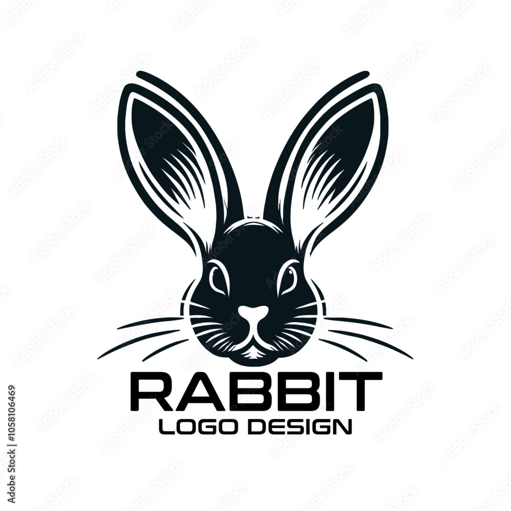 Rabbit Vector Logo Design Rabbit Vector Logo Design