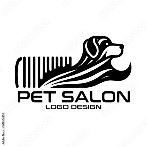 Pet Salon Vector Logo Design photo