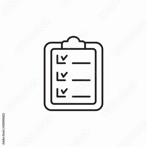 check list clipboard icon sign vector photo