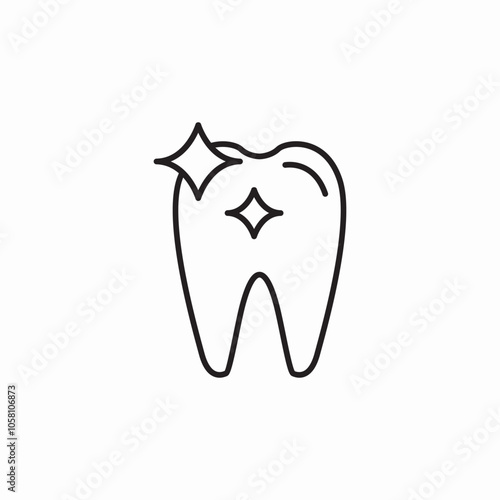 clean tooth healthy icon sign vector