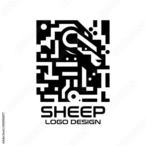 Sheep Vector Logo Design photo