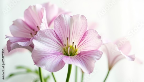  Elegance in Bloom  A bouquet of delicate pink flowers