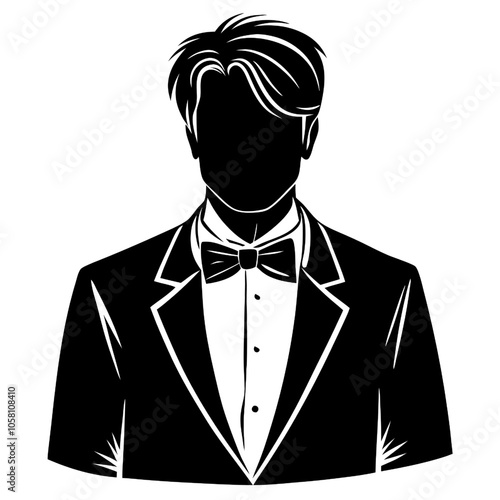 Stylish Gentleman Silhouette 