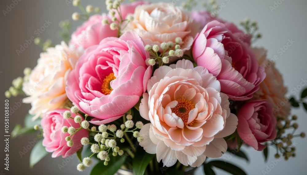 Elegant bouquet of pink and white flowers Elegant bouquet of pink and white flowers