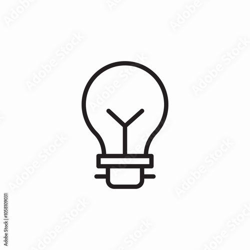 light bulb icon sign vector