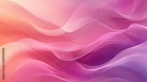 Abstract Pink and Purple Wave Background - Gradient Colors and Swirling Design.