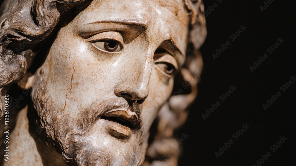 The Compassionate Christ: Closeup of Jesus with soft eyes of compassion, surrounded by glowing light. The Compassionate Christ: Closeup of Jesus with soft eyes of compassion, surrounded by glowing light.