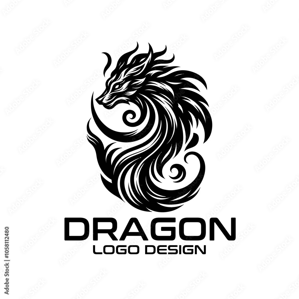 Dragon Vector Logo Design Dragon Vector Logo Design