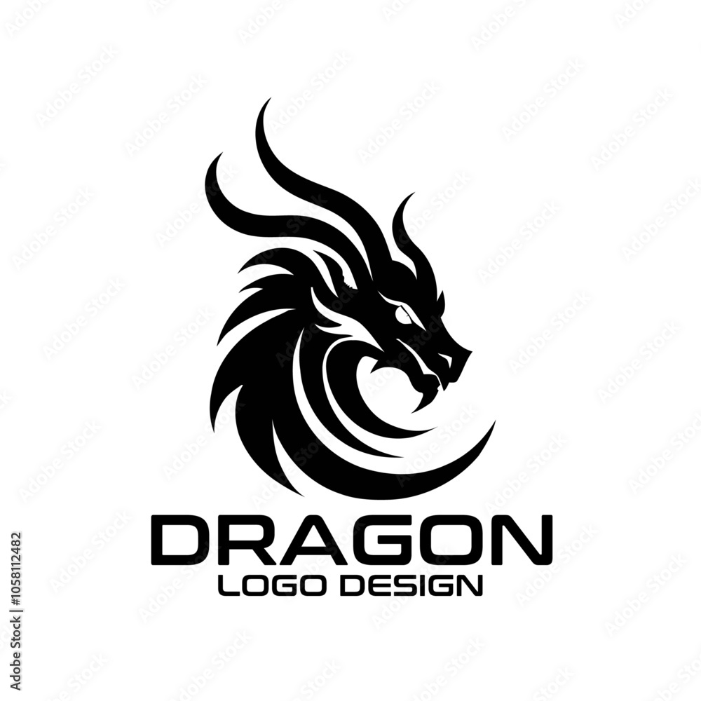 Dragon Vector Logo Design Dragon Vector Logo Design