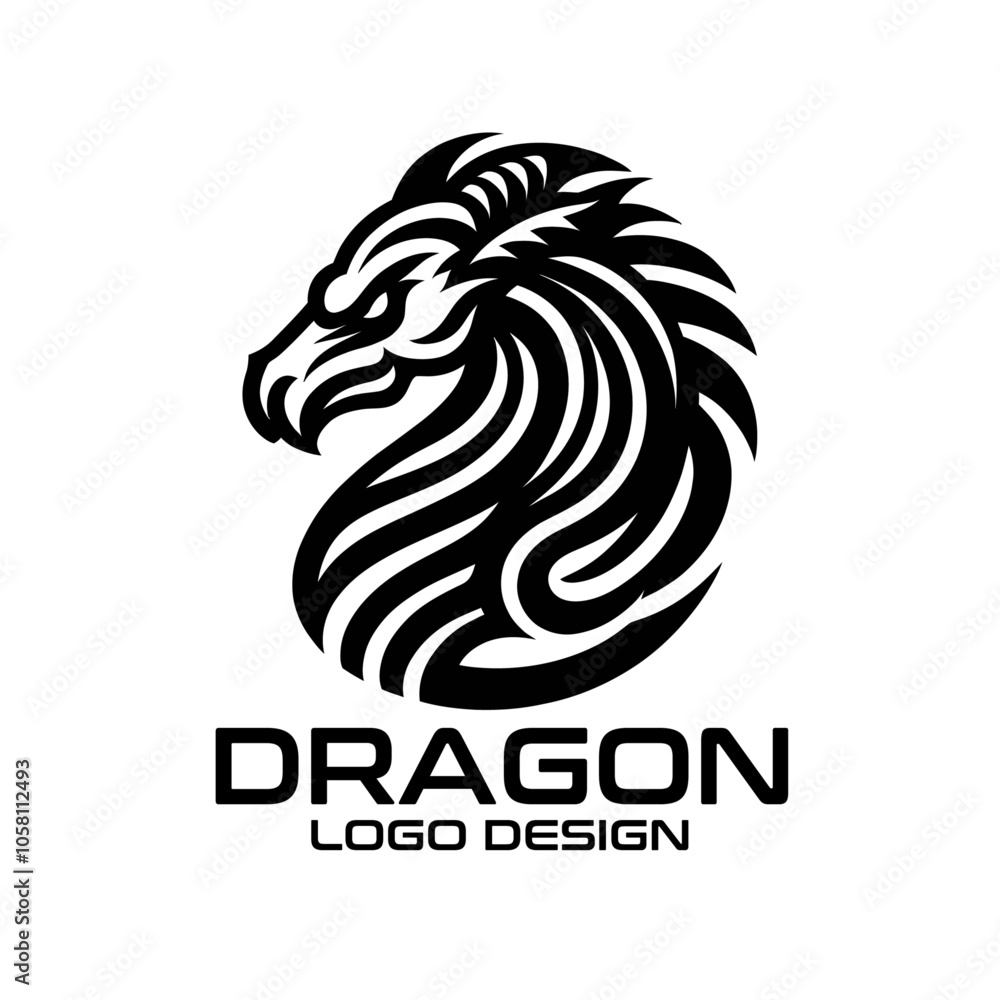 Dragon Vector Logo Design Dragon Vector Logo Design
