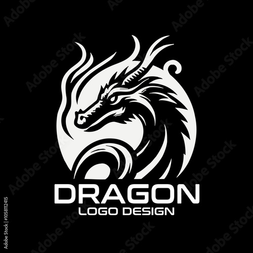 Dragon Vector Logo Design 