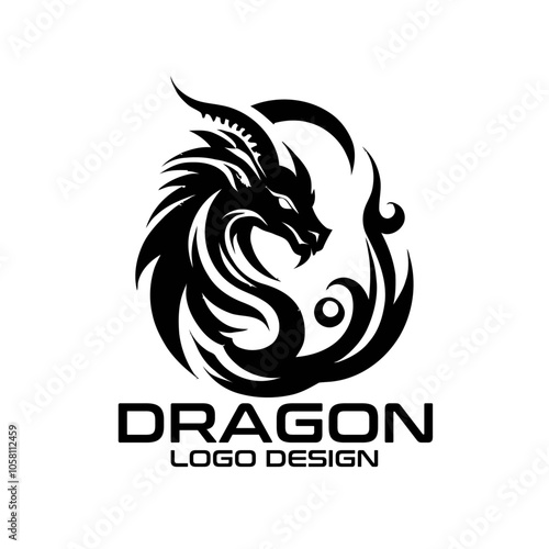 Dragon Vector Logo Design 