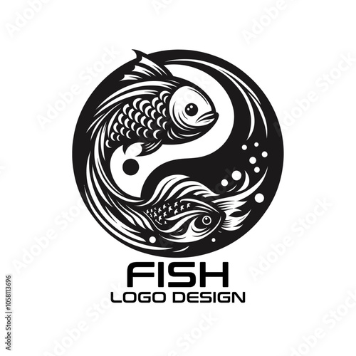 Fish Vector Logo Design 