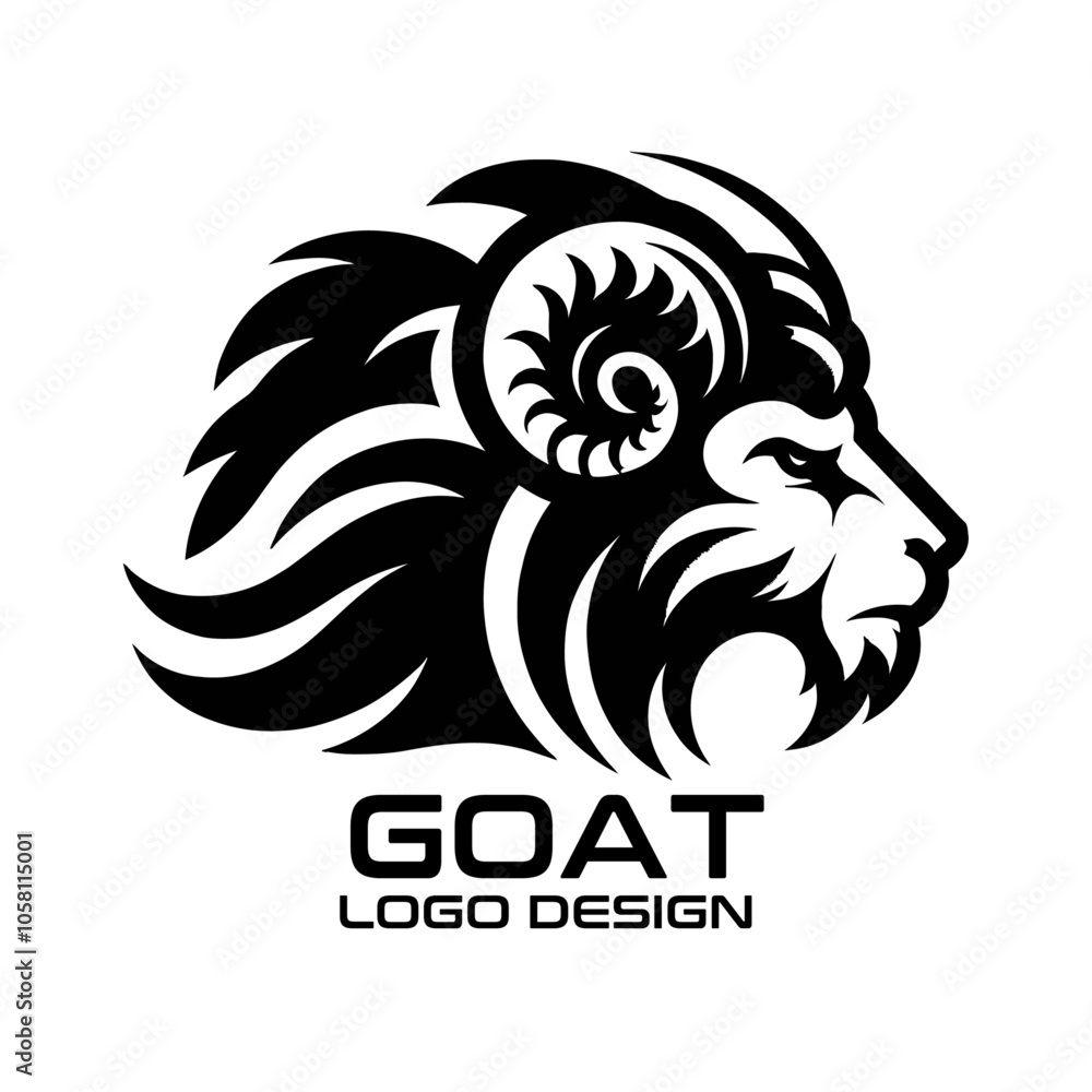Goat Vector Logo Design Goat Vector Logo Design