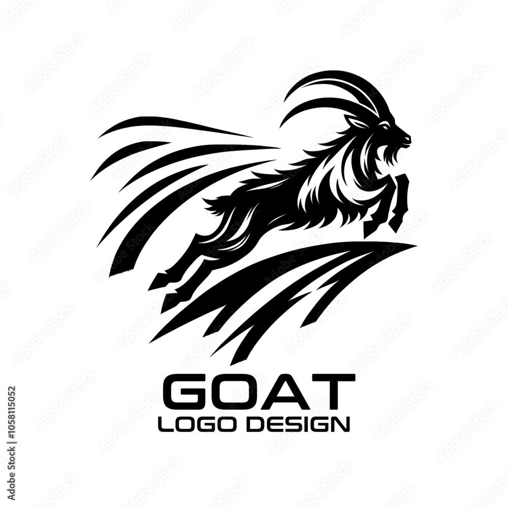 Goat Vector Logo Design Goat Vector Logo Design
