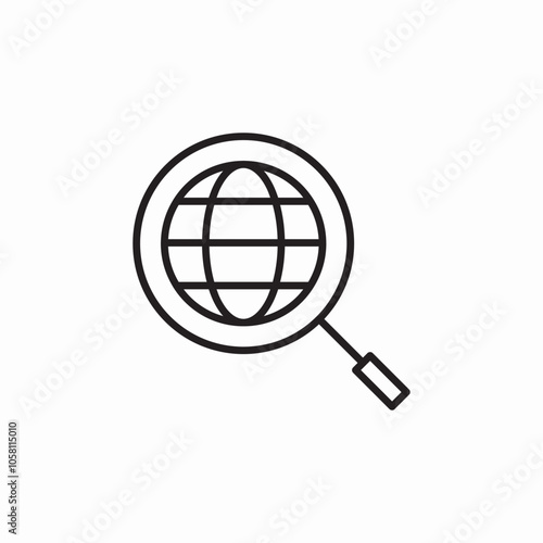 web search icon sign vector