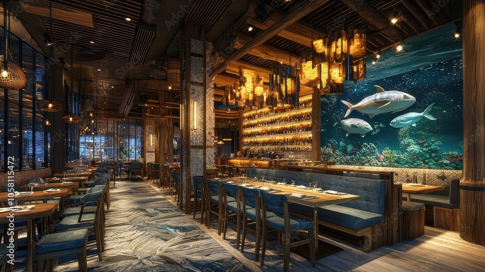Modern Seafood Restaurant Interior Design Modern Seafood Restaurant Interior Design