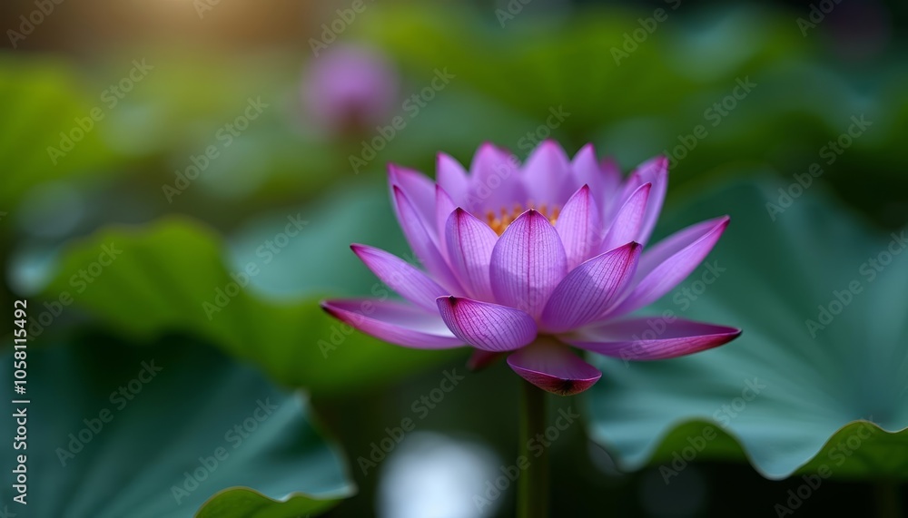 Purple Lotus Flower in Bloom Purple Lotus Flower in Bloom