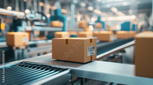 Wallpaper Mural Manager check  automation Food products box's in a factory.ai generative  Torontodigital.ca