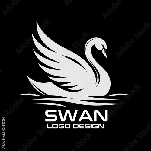 Swan Vector Logo Design