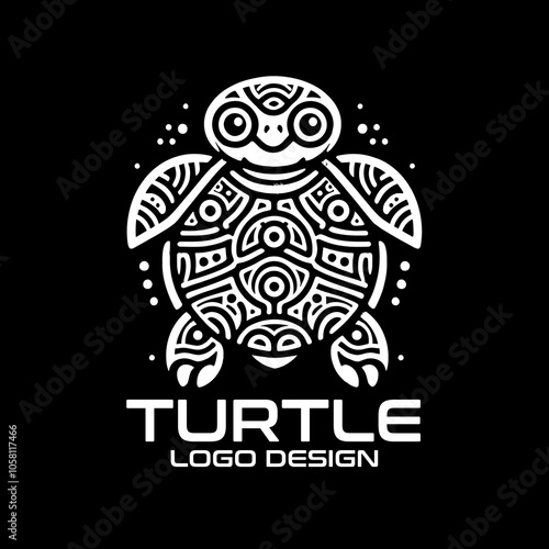 Turtle Vector Logo Design photo