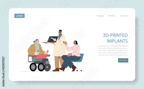 Patient Centric Care. Flat Vector Illustration