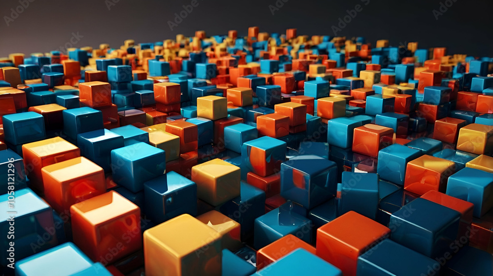 abstract background with cubes abstract background with cubes