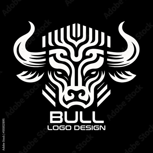 Bull Vector Logo Design 