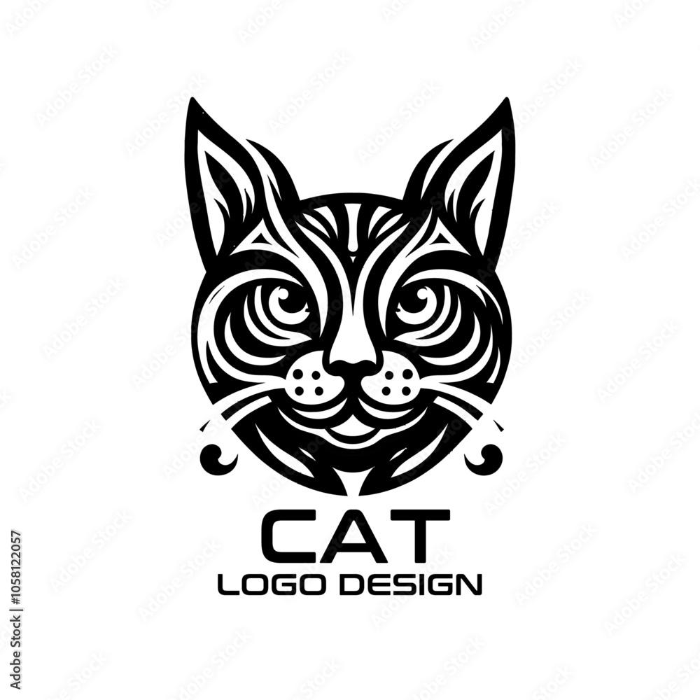 Obraz premium Cat Vector Logo Design