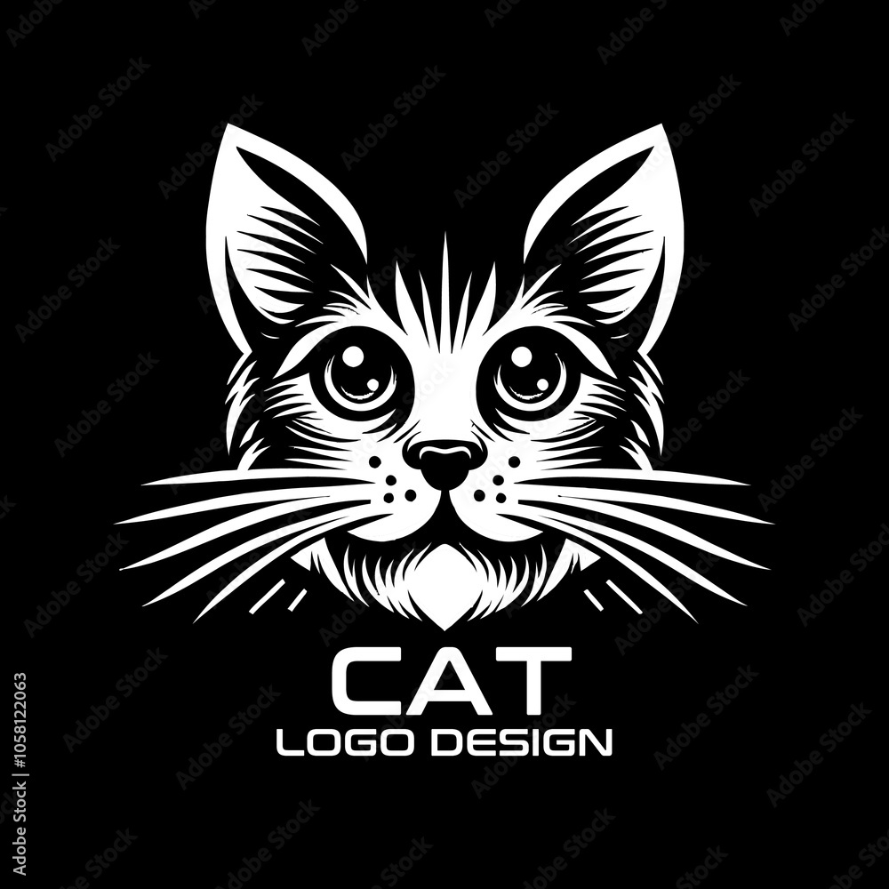 Cat Vector Logo Design Cat Vector Logo Design
