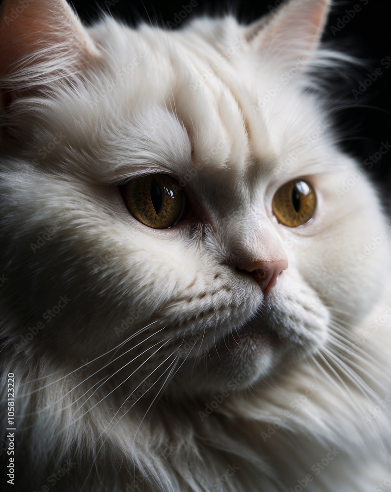 Professional Photo of white persian cat cute Professional Photo of white persian cat cute