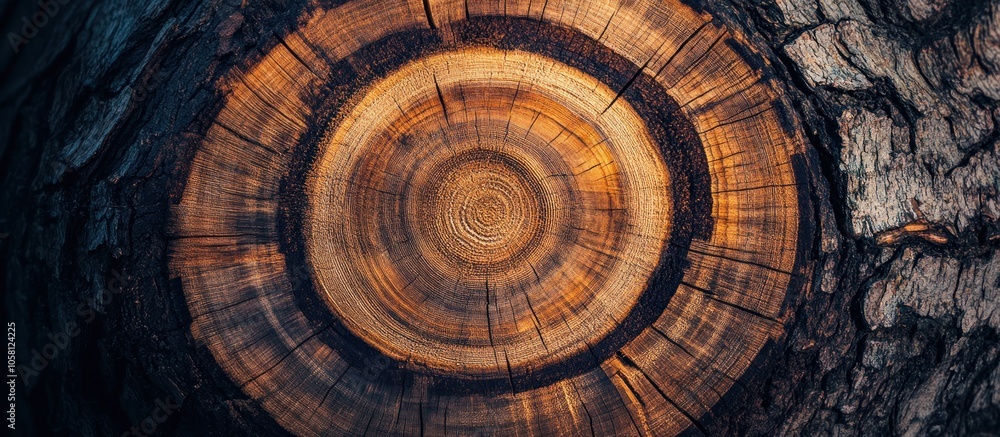 Close-up of tree rings on a cross-section of a tree trunk, showing the growth rings and texture of the wood. Close-up of tree rings on a cross-section of a tree trunk, showing the growth rings and texture of the wood.
