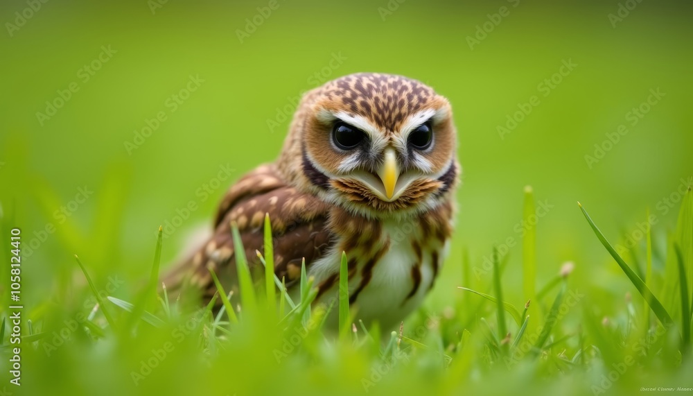 A curious owl in the wild A curious owl in the wild