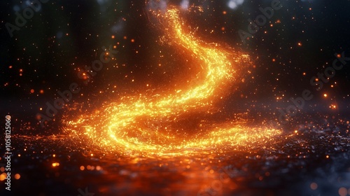 Dynamic and Enchanting Swirling Fire Effects and Motion