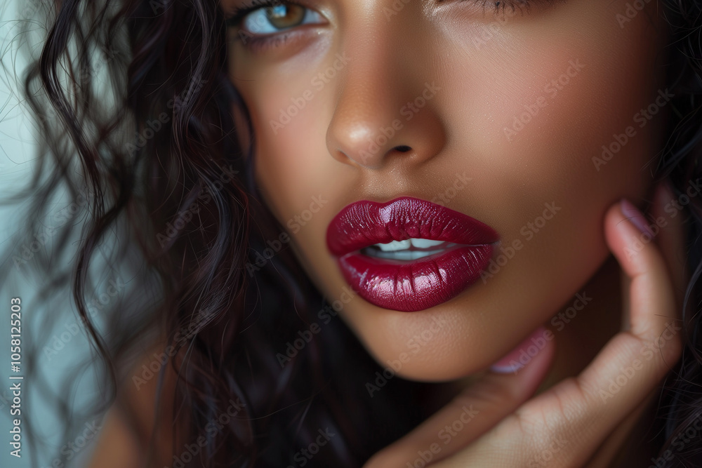 Sophisticated Woman in Red Lipstick Sophisticated Woman in Red Lipstick