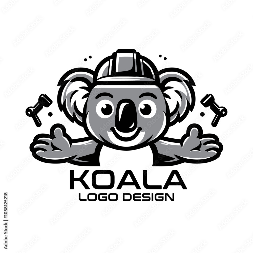 Fototapeta premium Koala Vector Logo Design
