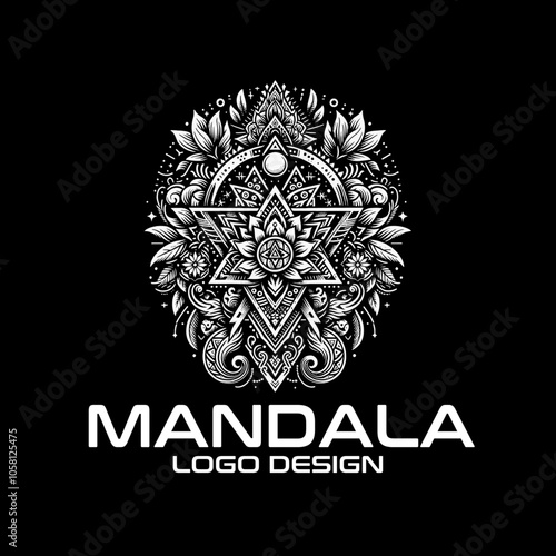 Mandala Vector Logo Design photo