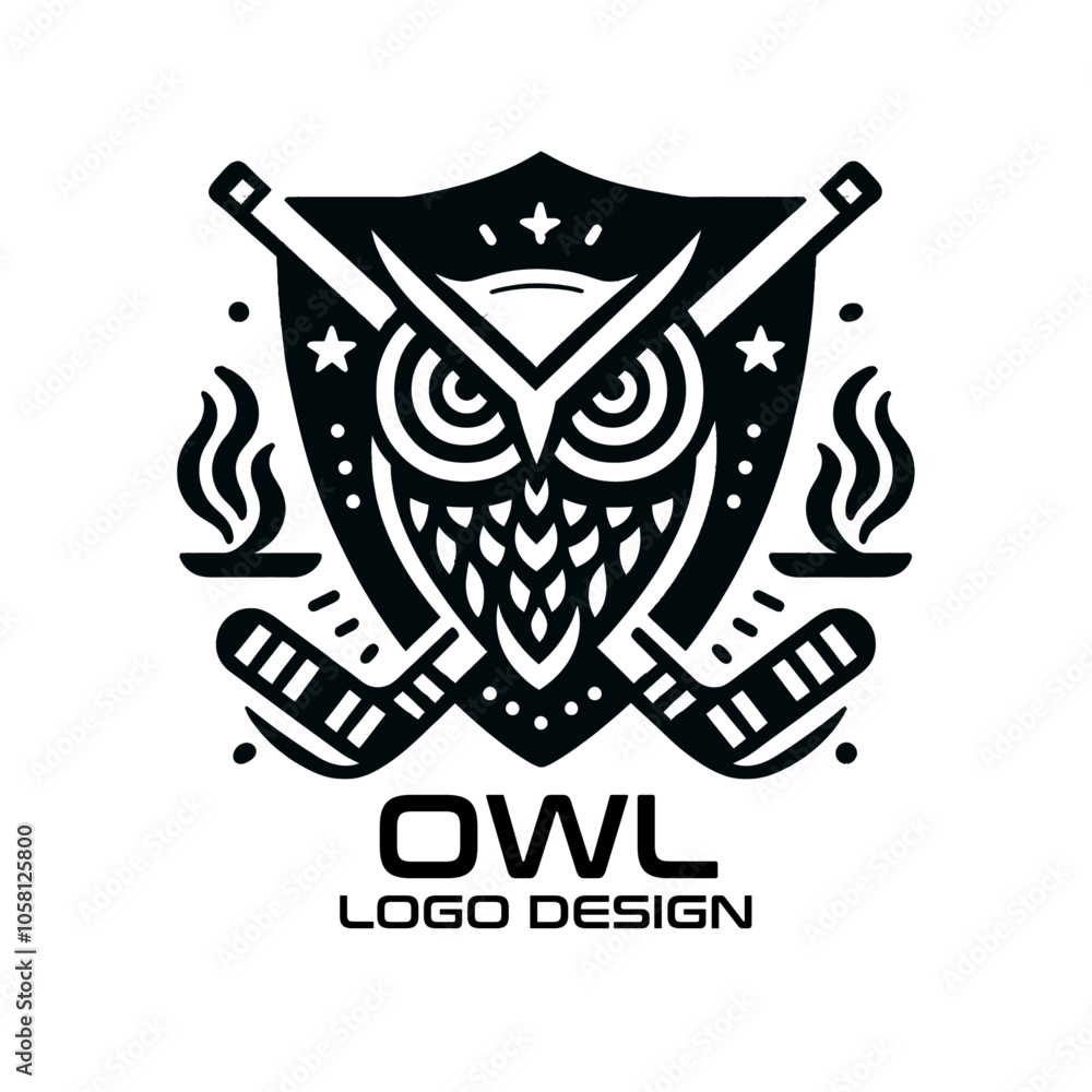 Owl Vector Logo Design Owl Vector Logo Design