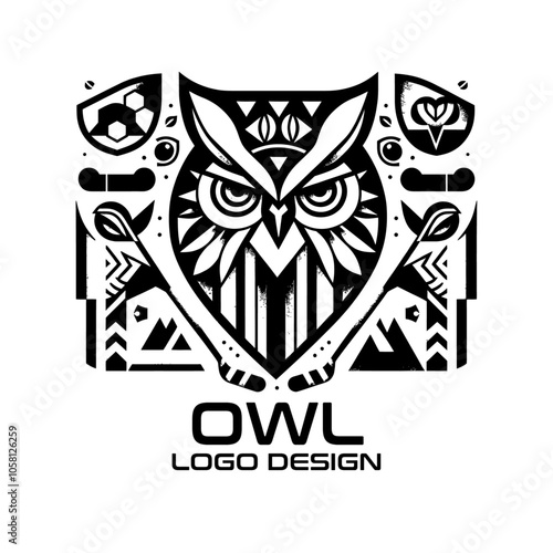 Owl Vector Logo Design photo